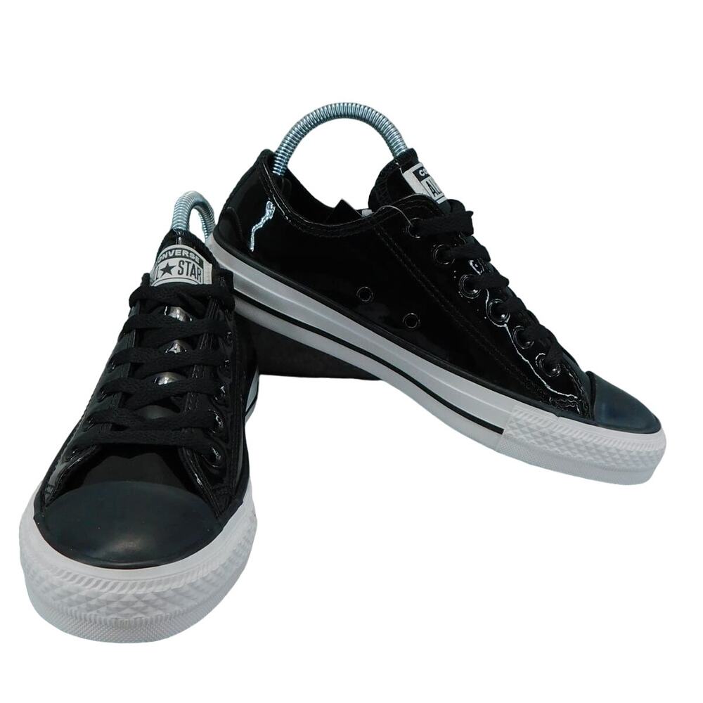 Converse - Chuck Taylor All Star Low Black Patent Ox All Star Women's 7 Men's 5